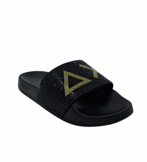 Sun68 strass nero slipper -...
